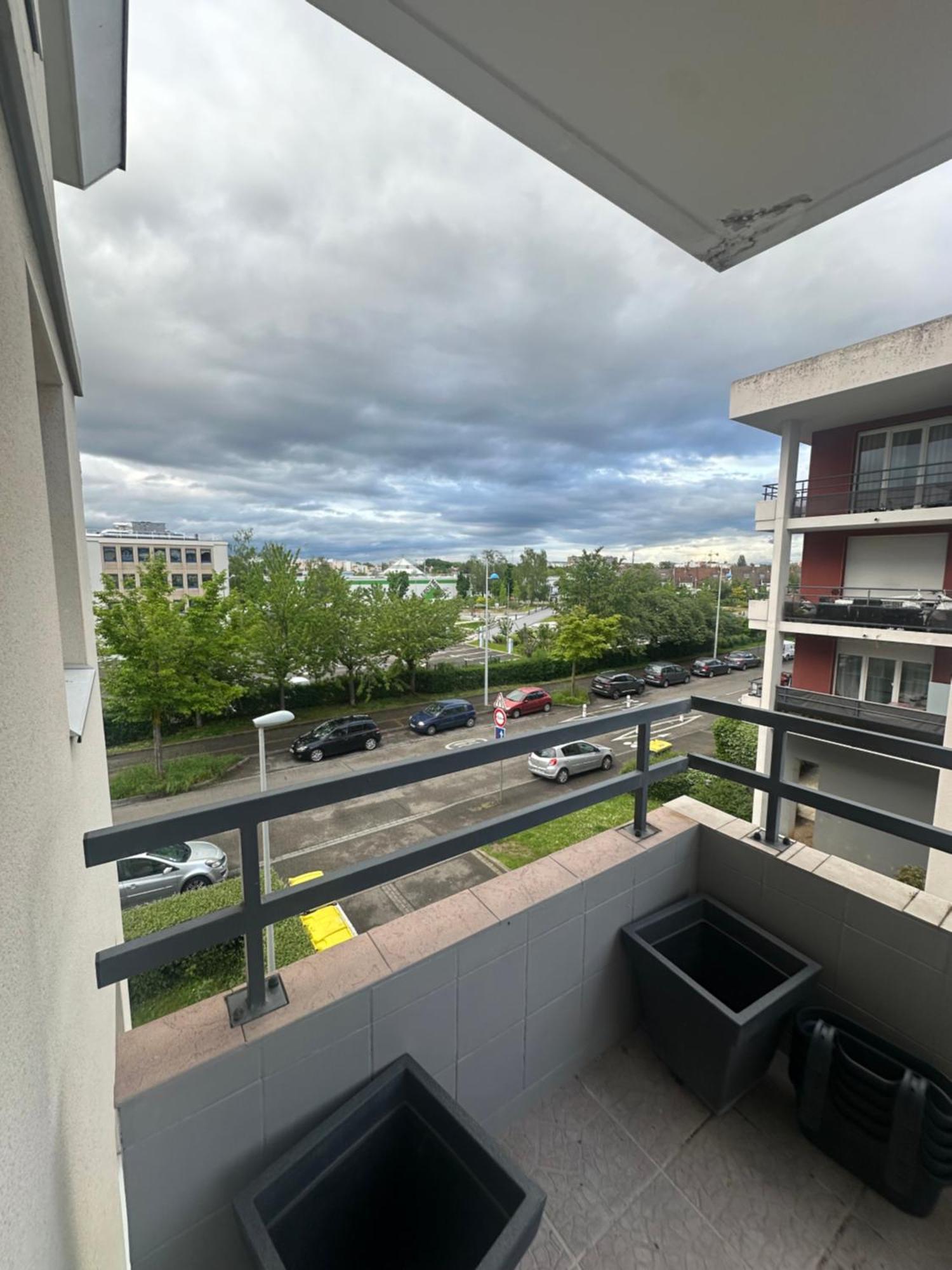 Tres Beau Trois Pieces Avec Vue Degagee Lägenhet Strasbourg Exteriör bild